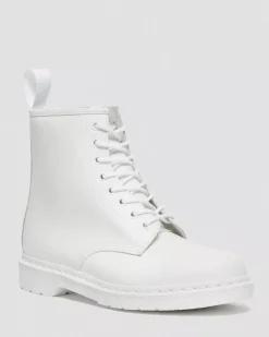 Sale|Originals>Dr. Martens 1460 Mono Smooth Leather Lace Up Boots White — Smooth Leather
