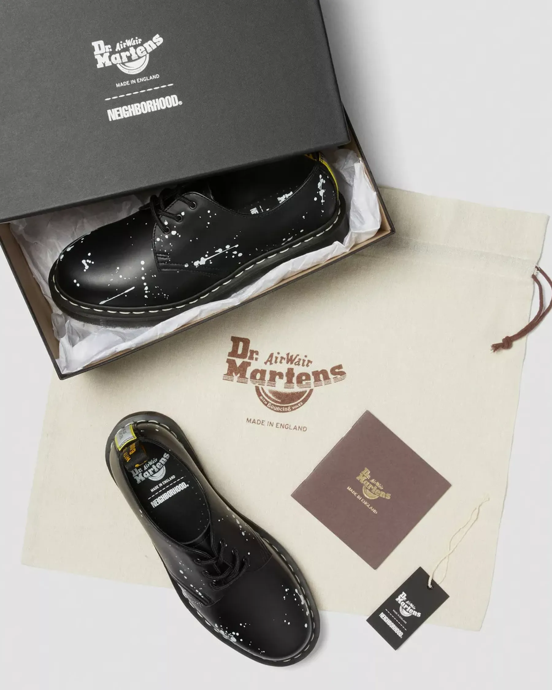 Sale|Originals>Dr. Martens 1461 Neighborhood Smooth Leather Oxford Shoes Black — Smooth Leather