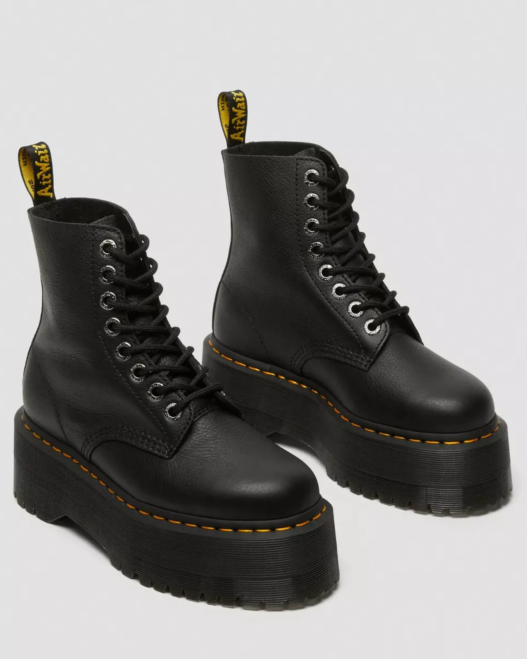 Bestsellers|Originals>Dr. Martens 1460 Pascal Max Leather Platform Boots Black — Pisa