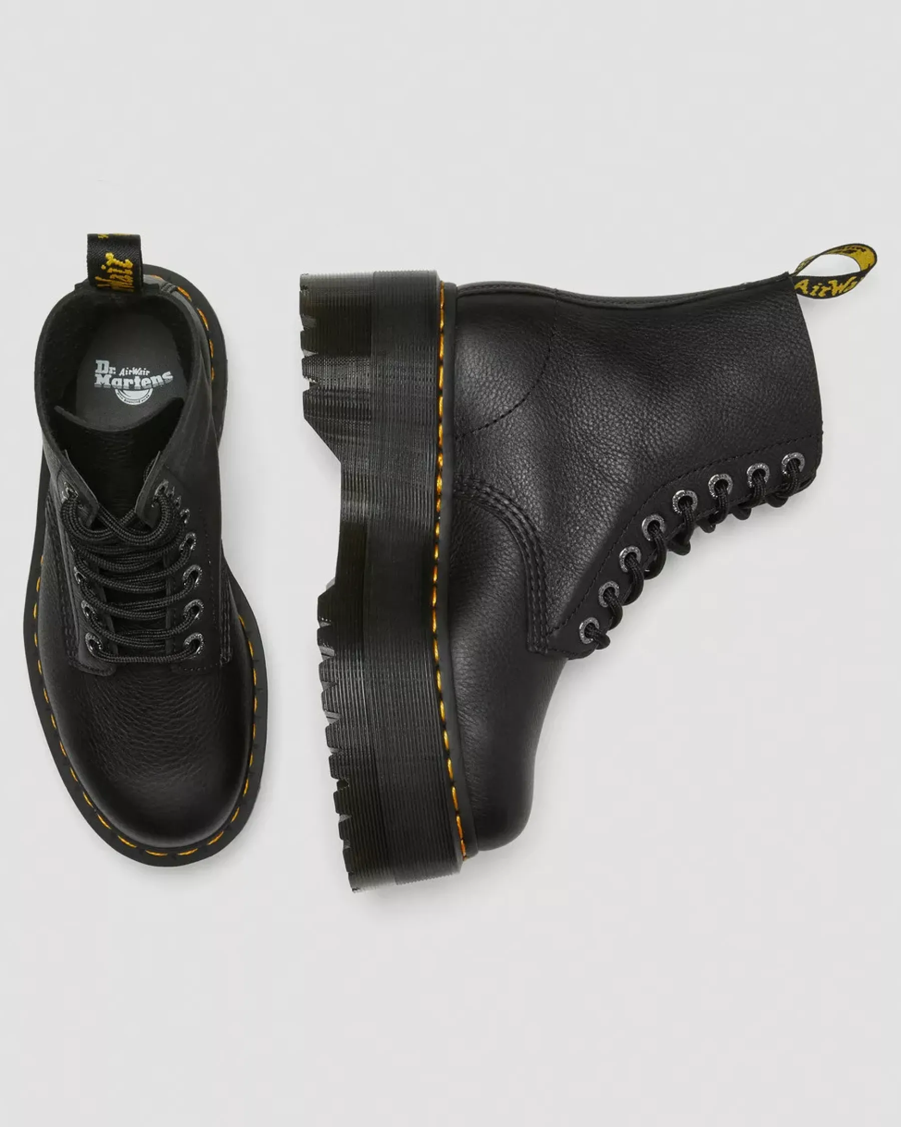 Bestsellers|Originals>Dr. Martens 1460 Pascal Max Leather Platform Boots Black — Pisa