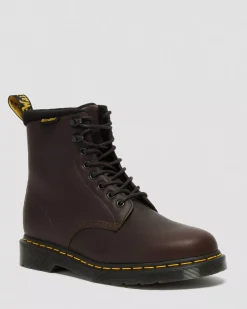 Winter Boots|Ankle Boots>Dr. Martens 1460 Pascal Warmwair Leather Lace Up Boots Dark Brown — Valor Wp