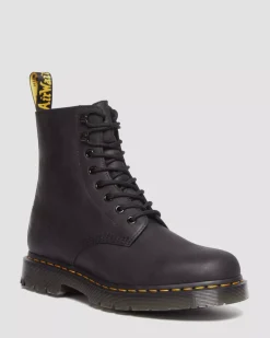 Originals|Ankle Boots>Dr. Martens 1460 Pascal Wintergrip Outlaw Leather Lace Up Boots BLACK — Outlaw