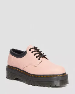 Sale|Platform Shoes>Dr. Martens 8053 Pisa Leather Platform Casual Shoes Peach Beige — Pisa