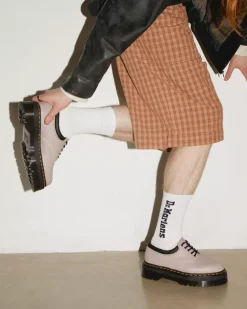 Platform Shoes|Platforms>Dr. Martens 8053 Pisa Leather Platform Casual Shoes VINTAGE TAUPE — Pisa