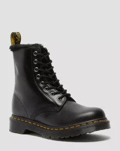 Sale|Originals>Dr. Martens 1460 Serena Faux Fur Lined Lace Up Boots Dark Grey — Atlas