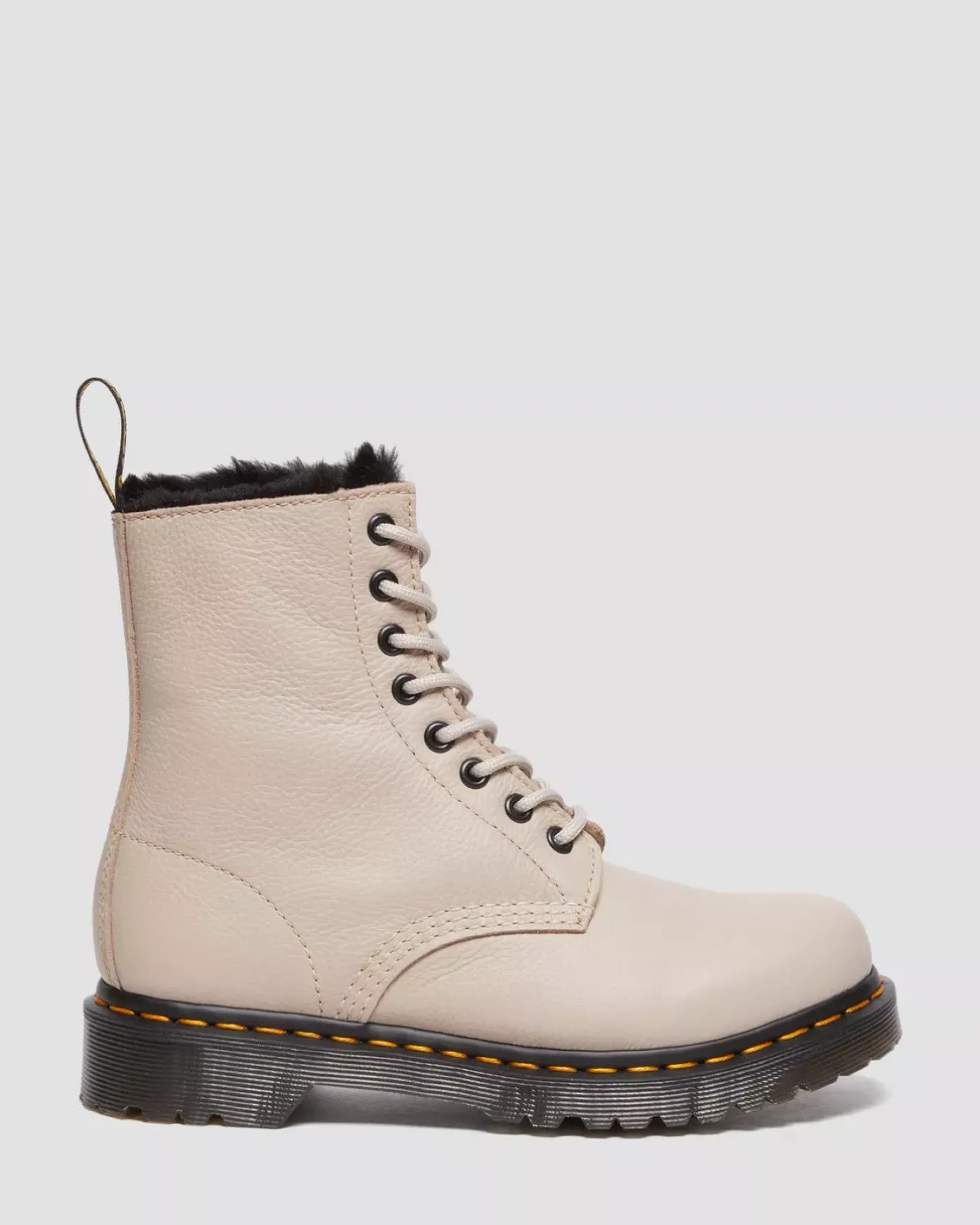 Sale|Originals>Dr. Martens 1460 Serena Faux Fur Lined Virginia Lace Up Boots VINTAGE TAUPE — Virginia