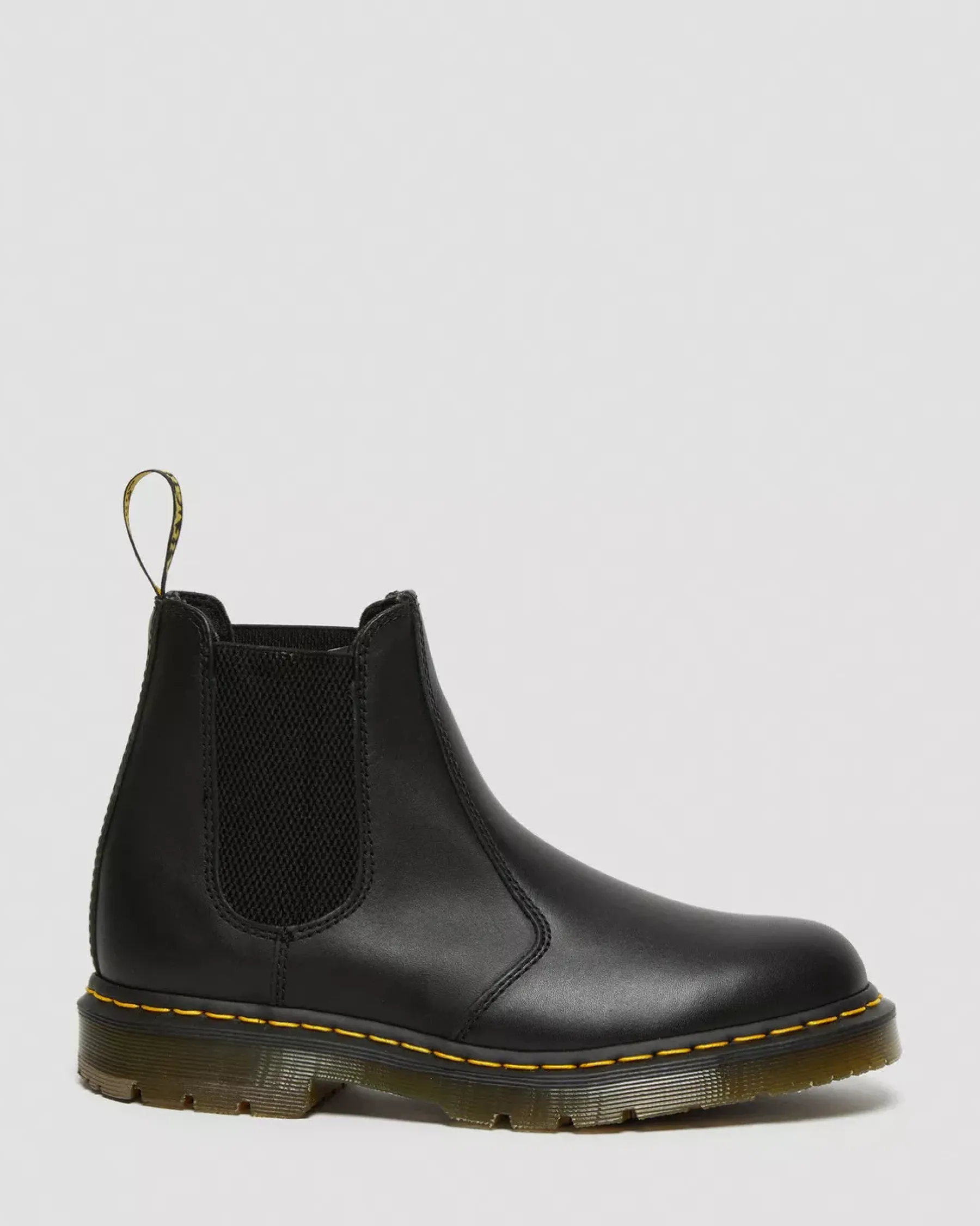 Bestsellers|Ankle Boots>Dr. Martens 2976 Slip Resistant Leather Chelsea Boots Black — Industrial Full Grain