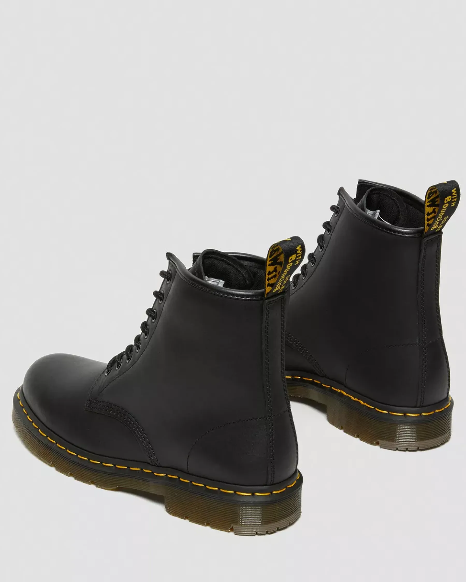 Bestsellers|Ankle Boots>Dr. Martens 1460 Slip Resistant Leather Lace Up Boots Black — Industrial Full Grain