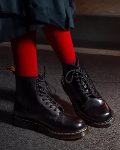 Bestsellers|Originals>Dr. Martens 1460 Smooth Leather Lace Up Boots Black — Smooth Leather