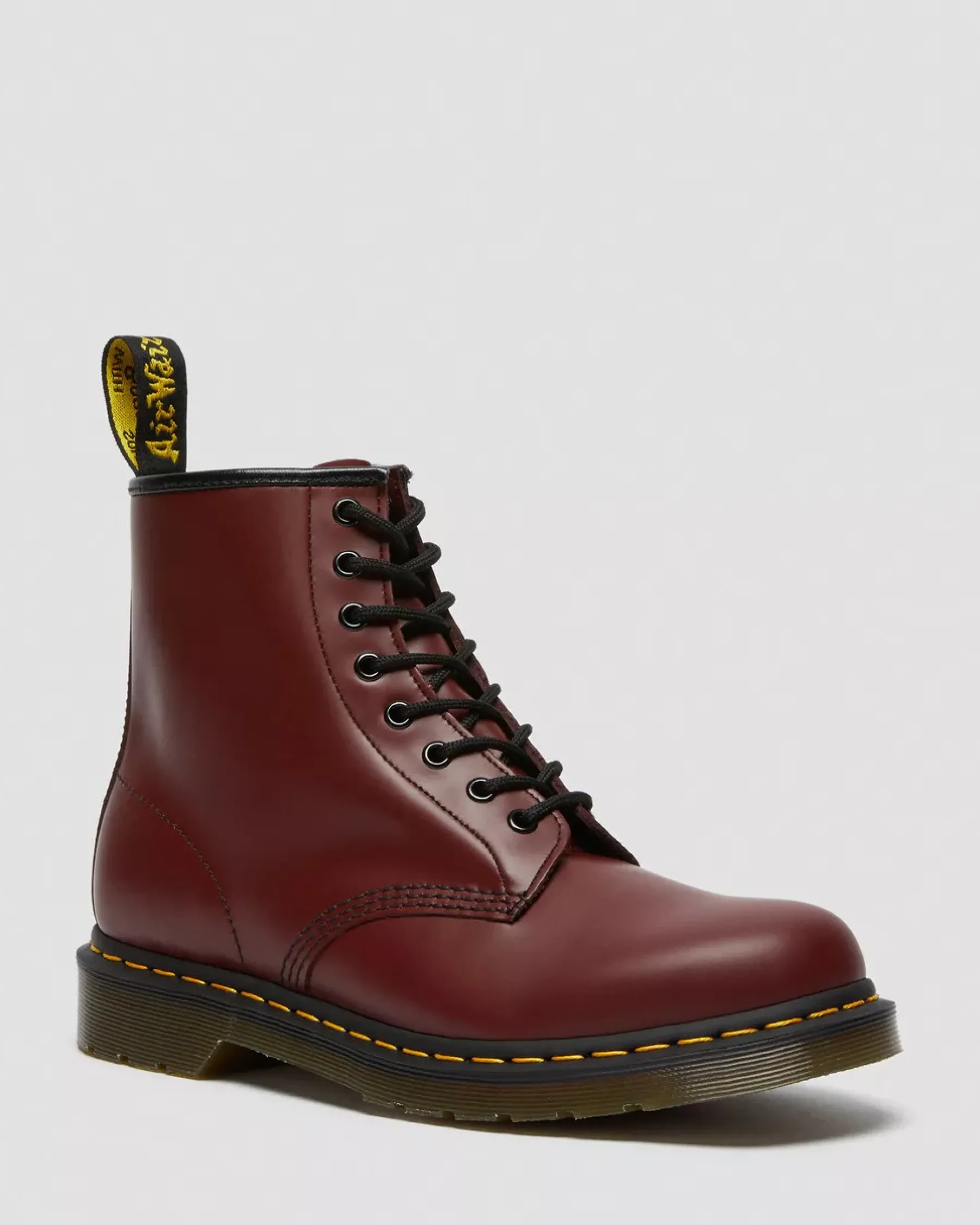Originals|Bestsellers>Dr. Martens 1460 Smooth Leather Lace Up Boots Cherry Red — Smooth Leather