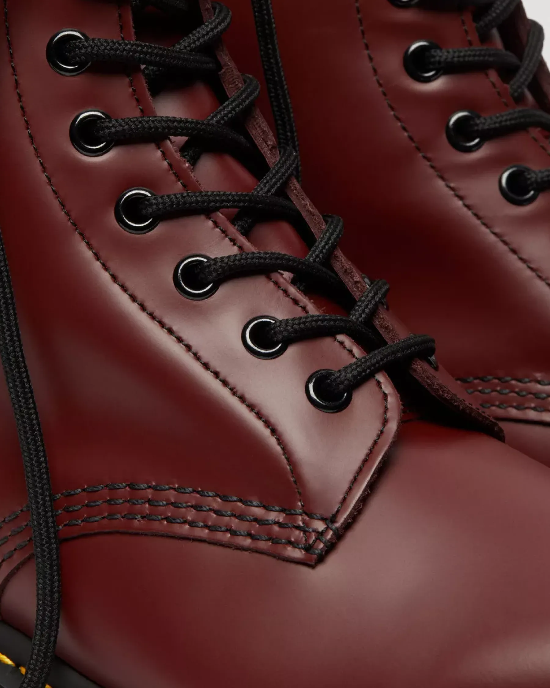 Originals|Bestsellers>Dr. Martens 1460 Smooth Leather Lace Up Boots Cherry Red — Smooth Leather