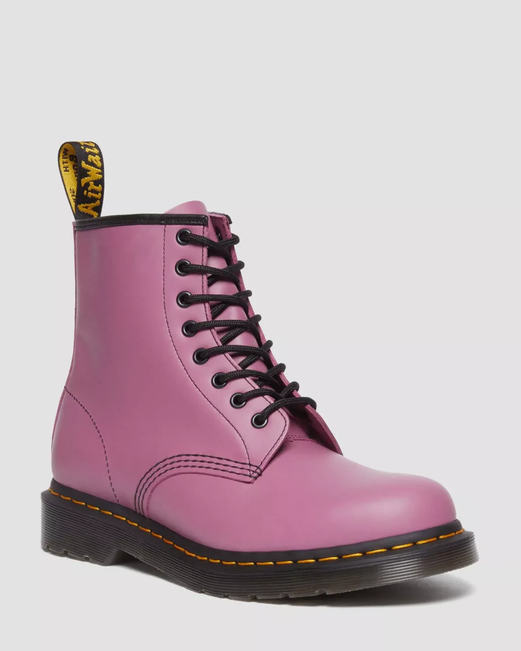 Originals|Ankle Boots>Dr. Martens 1460 Smooth Leather Lace Up Boots Muted Purple — Smooth Leather