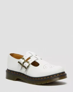 Sale|Originals>Dr. Martens 8065 Smooth Leather Mary Jane Shoes White — Smooth Leather
