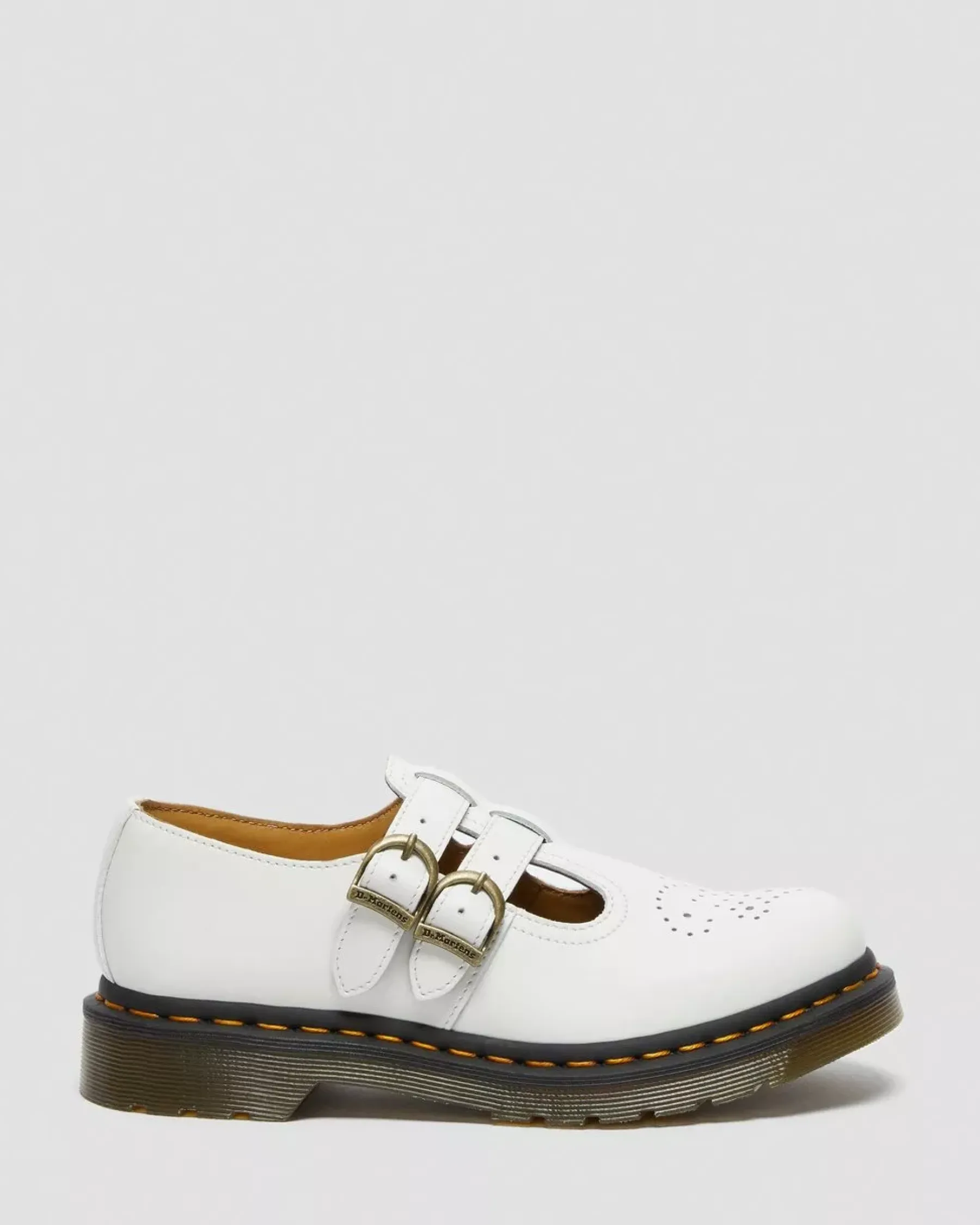 Sale|Originals>Dr. Martens 8065 Smooth Leather Mary Jane Shoes White — Smooth Leather