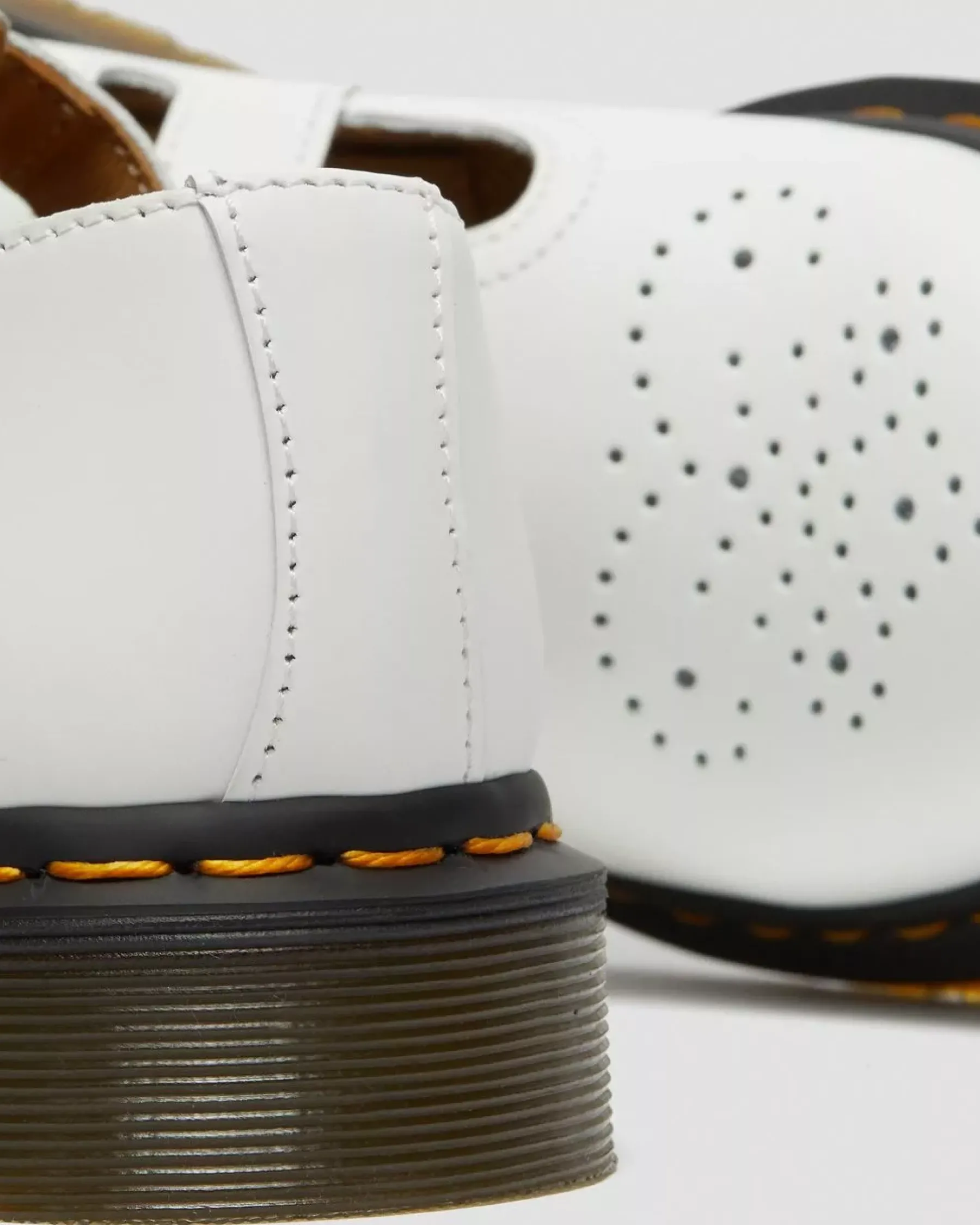 Sale|Originals>Dr. Martens 8065 Smooth Leather Mary Jane Shoes White — Smooth Leather