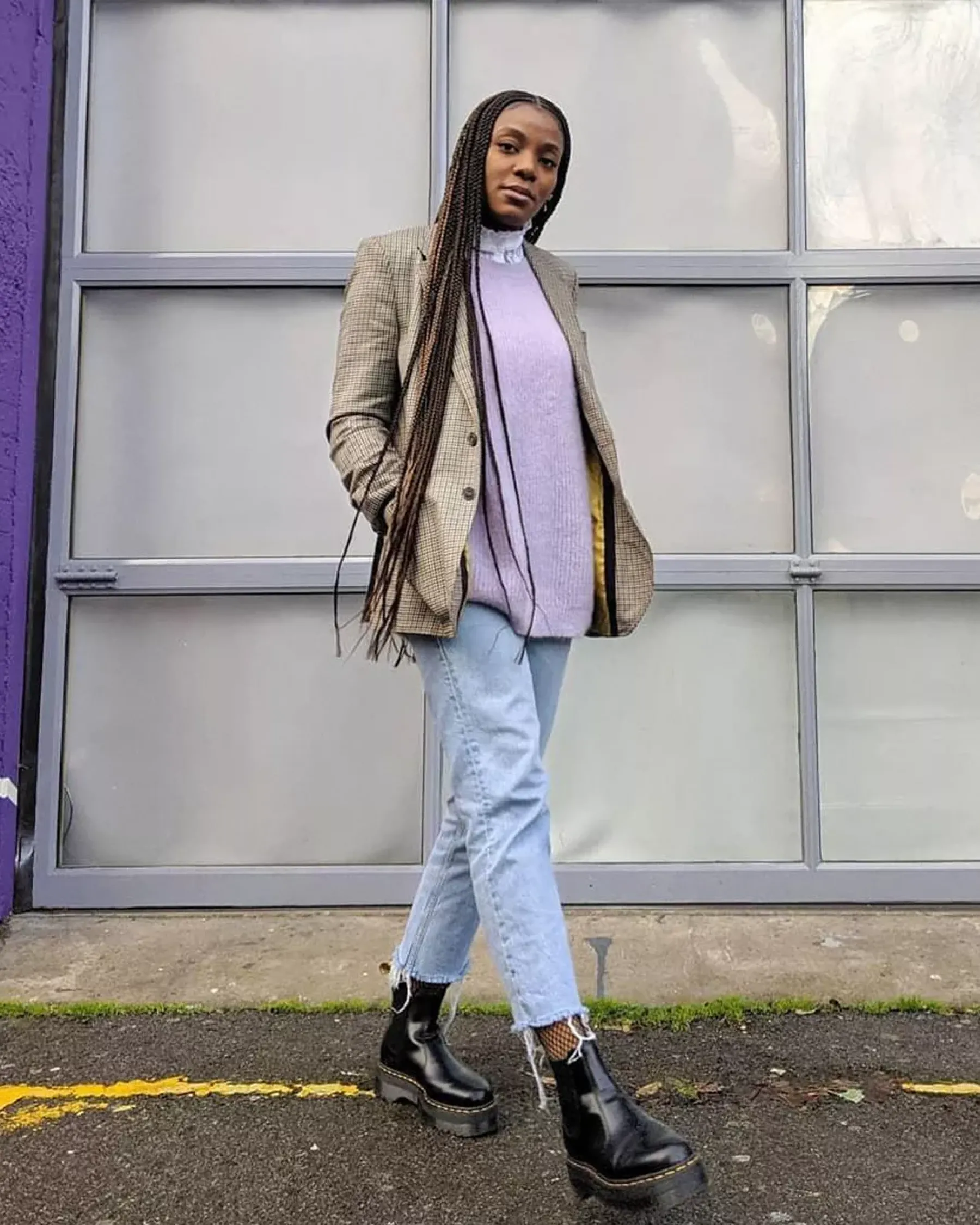 Bestsellers|Platform Boots>Dr. Martens 2976 Smooth Leather Platform Chelsea Boots Black — Polished Smooth