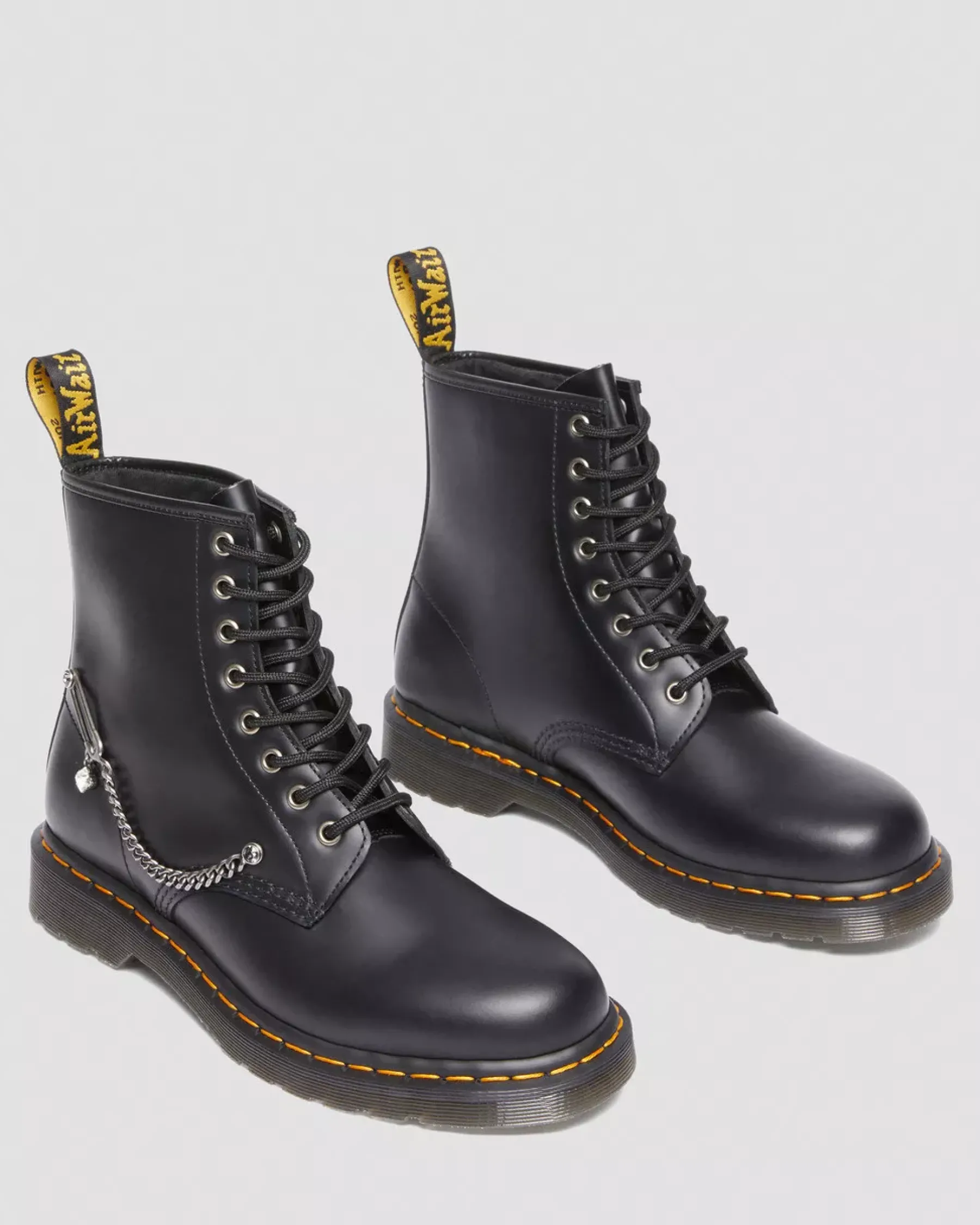 Sale|Sale>Dr. Martens 1460 Swarovski Leather Lace Up Boots Black — Smooth Leather