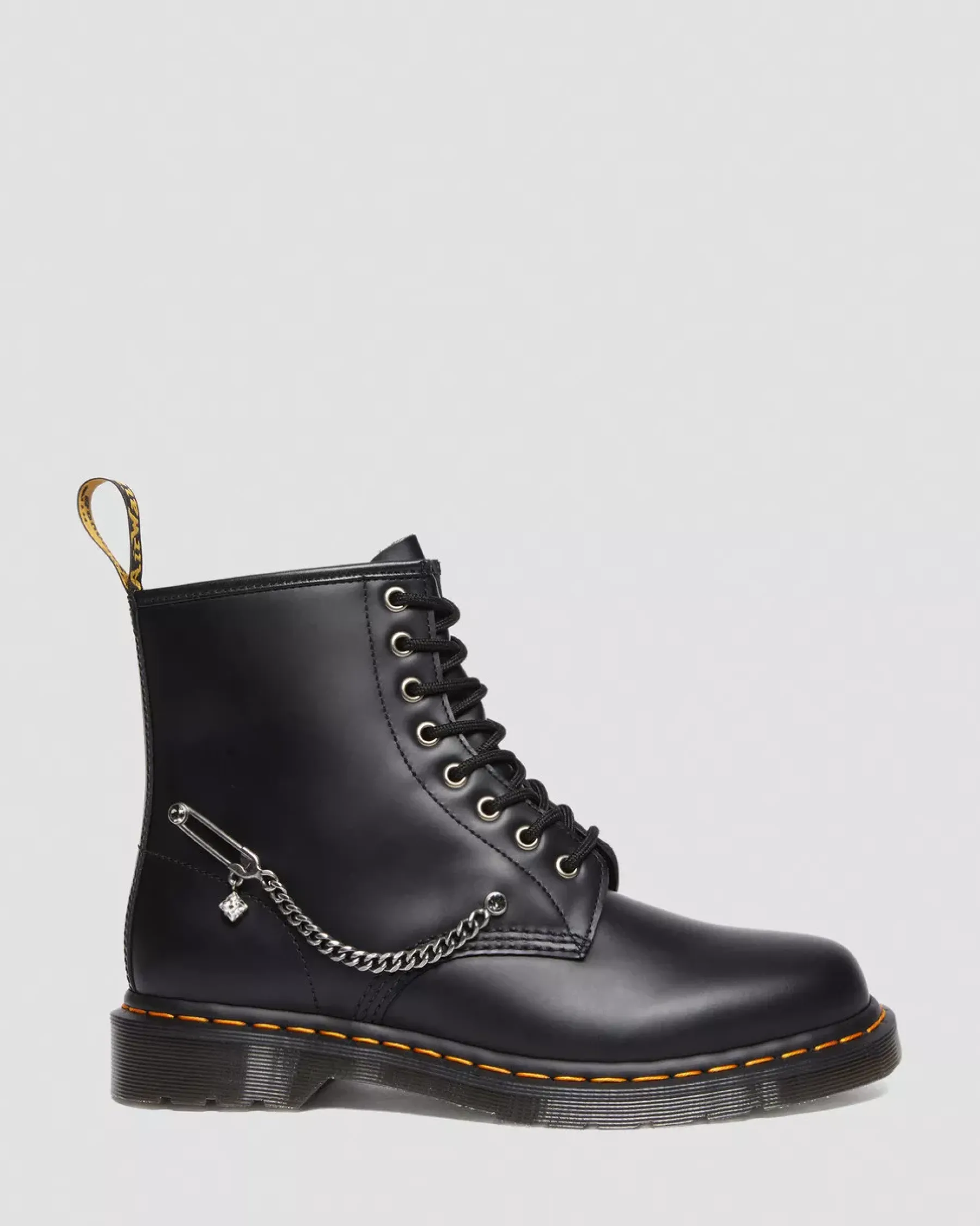 Sale|Sale>Dr. Martens 1460 Swarovski Leather Lace Up Boots Black — Smooth Leather