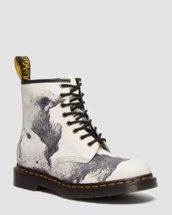 Originals|Ankle Boots>Dr. Martens 1460 Tate 'Decalcomania' Backhand Leather Lace Up Boots Multi — Backhand