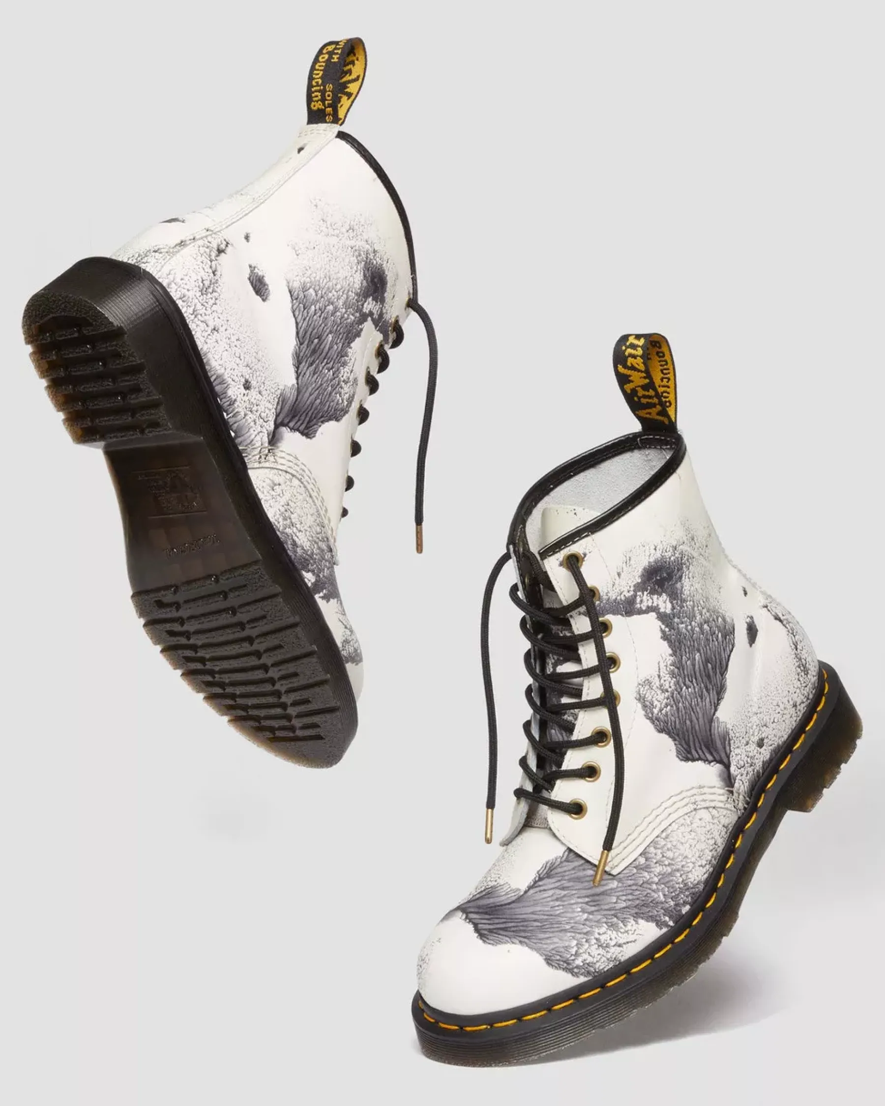 Originals|Ankle Boots>Dr. Martens 1460 Tate 'Decalcomania' Backhand Leather Lace Up Boots Multi — Backhand