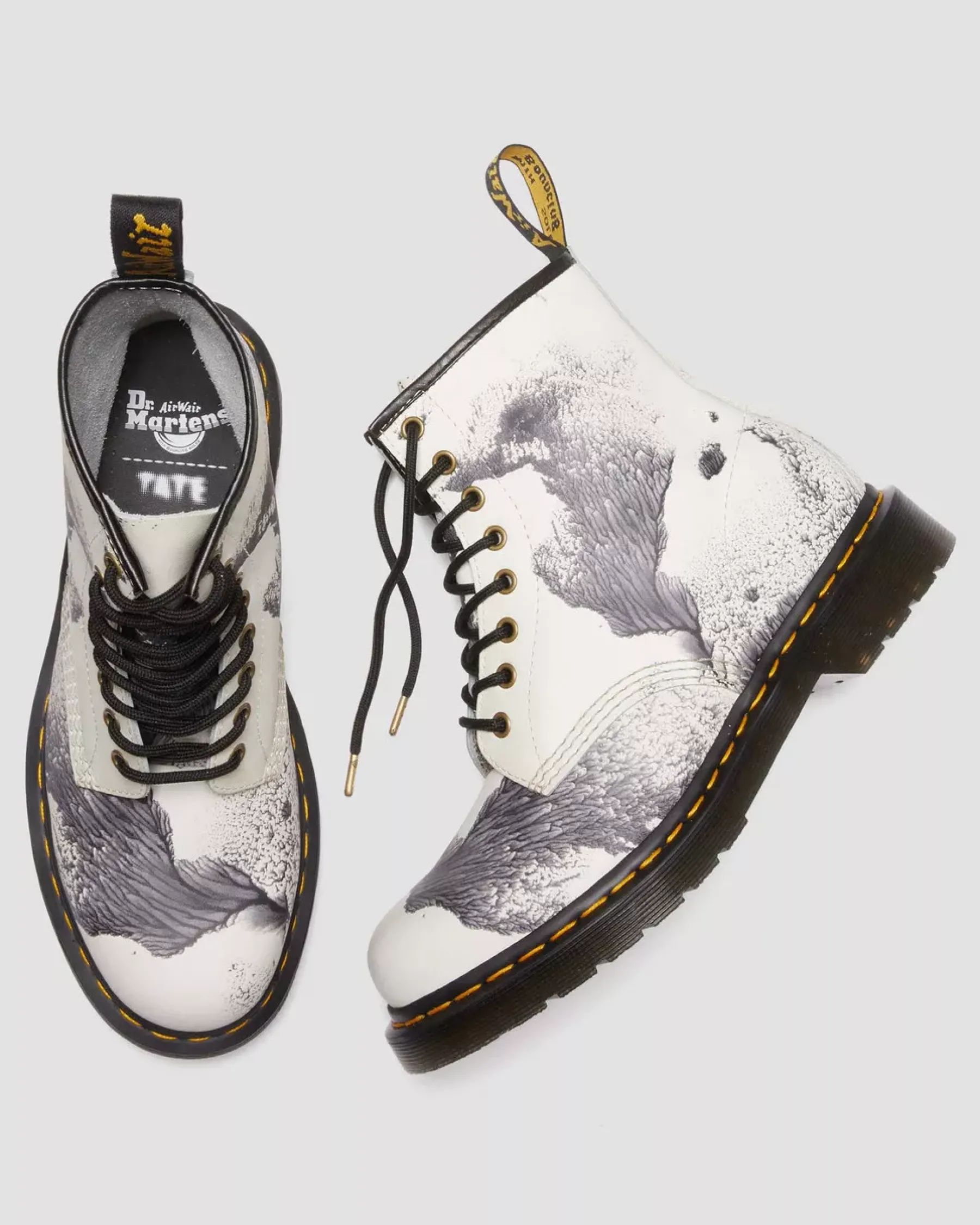 Originals|Ankle Boots>Dr. Martens 1460 Tate 'Decalcomania' Backhand Leather Lace Up Boots Multi — Backhand