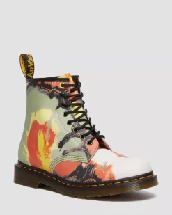 Originals|Ankle Boots>Dr. Martens 1460 Tate 'Volcanic Flare' Leather Lace Up Boots Multi — Backhand
