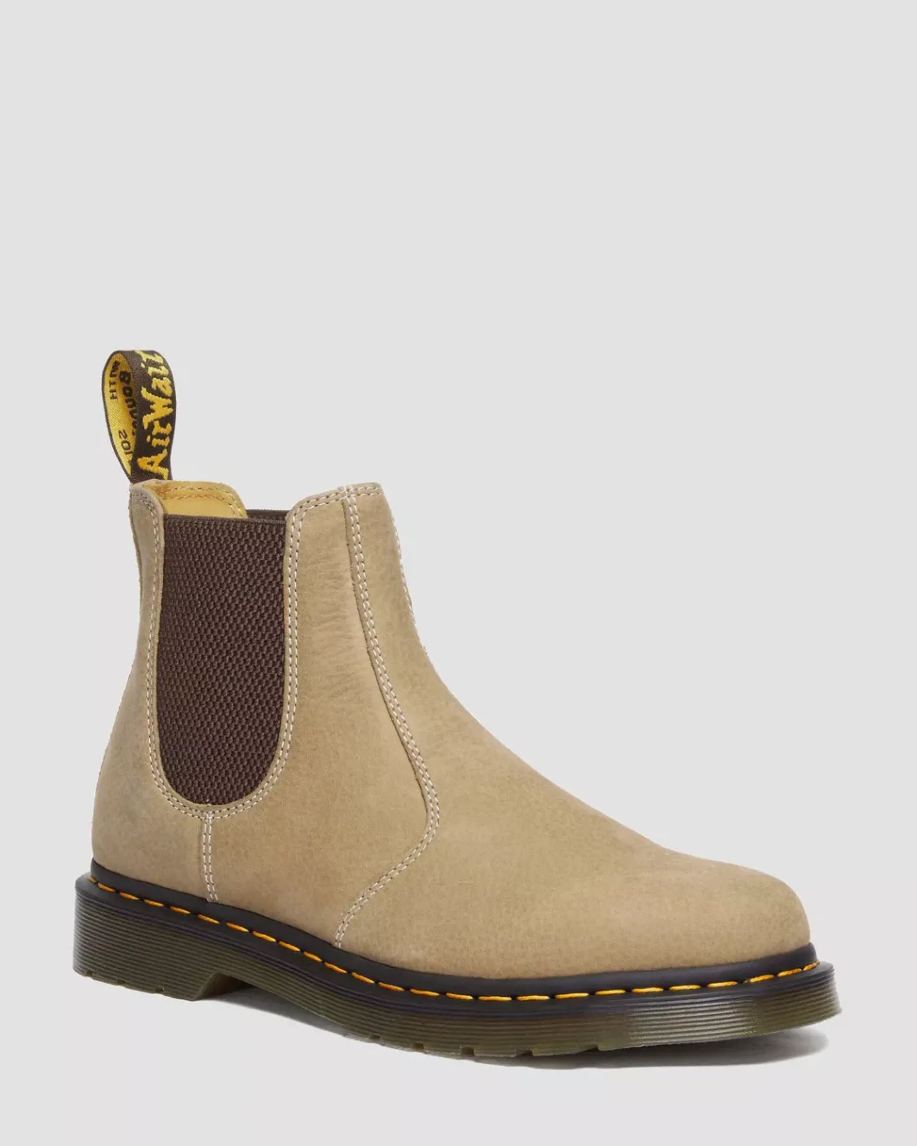 Originals|Boots>Dr. Martens 2976 Tumbled Nubuck Leather Chelsea Boots Savannah Tan — Tumbled Nubuck