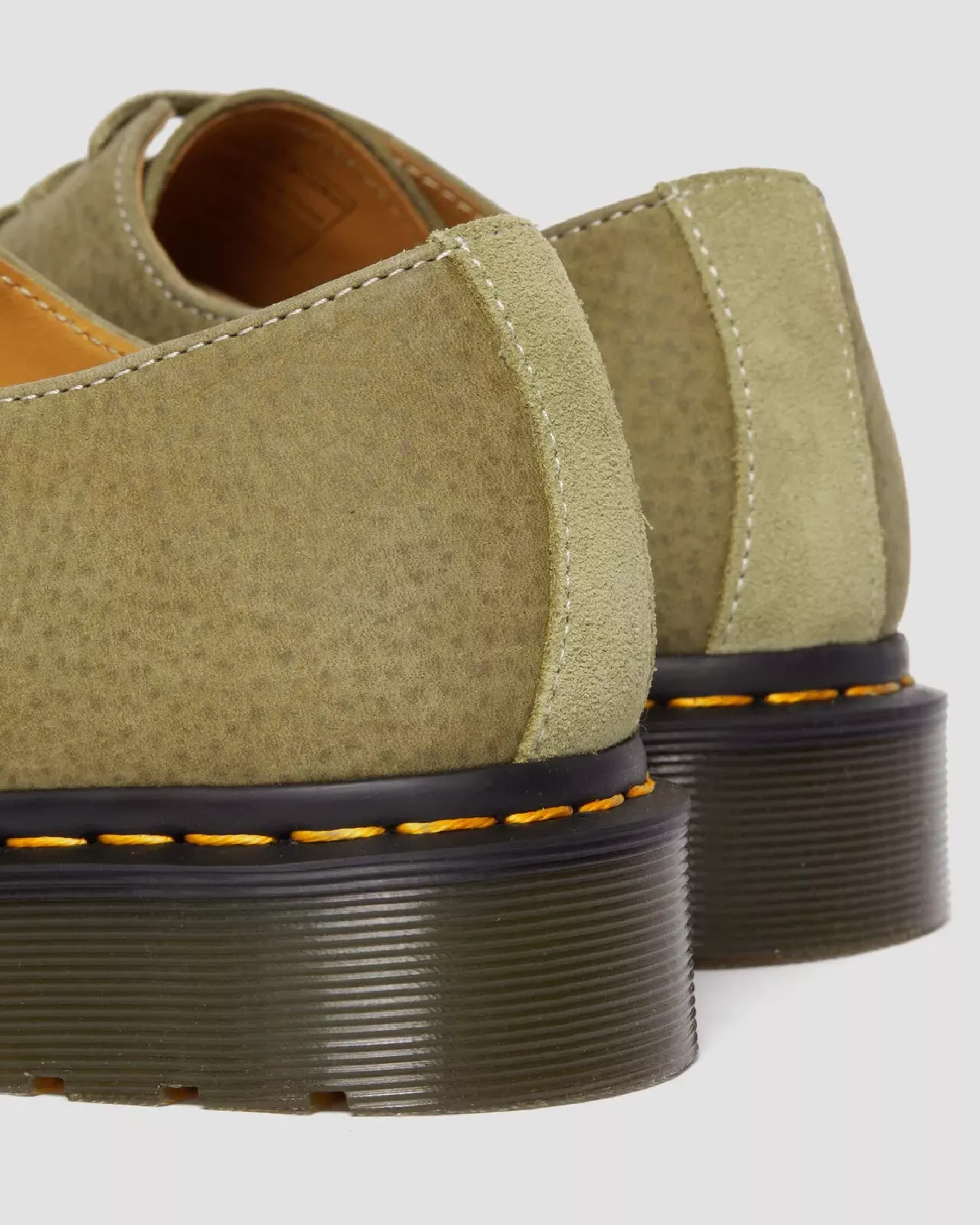 Originals|Shoes>Dr. Martens 1461 Tumbled Nubuck Leather Oxford Shoes Muted Olive — Tumbled Nubuck
