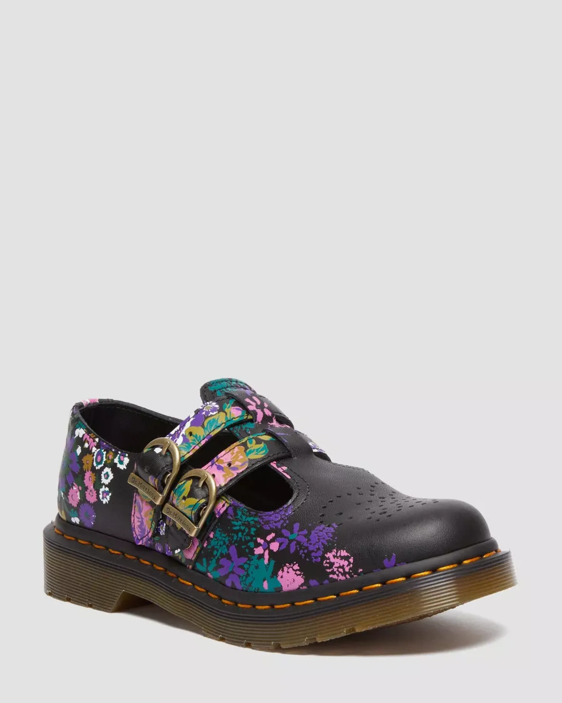 Sale|Originals>Dr. Martens 8065 Vintage Floral Leather Mary Jane Shoes BLACK+MULTI — Vintage Floral Backhand
