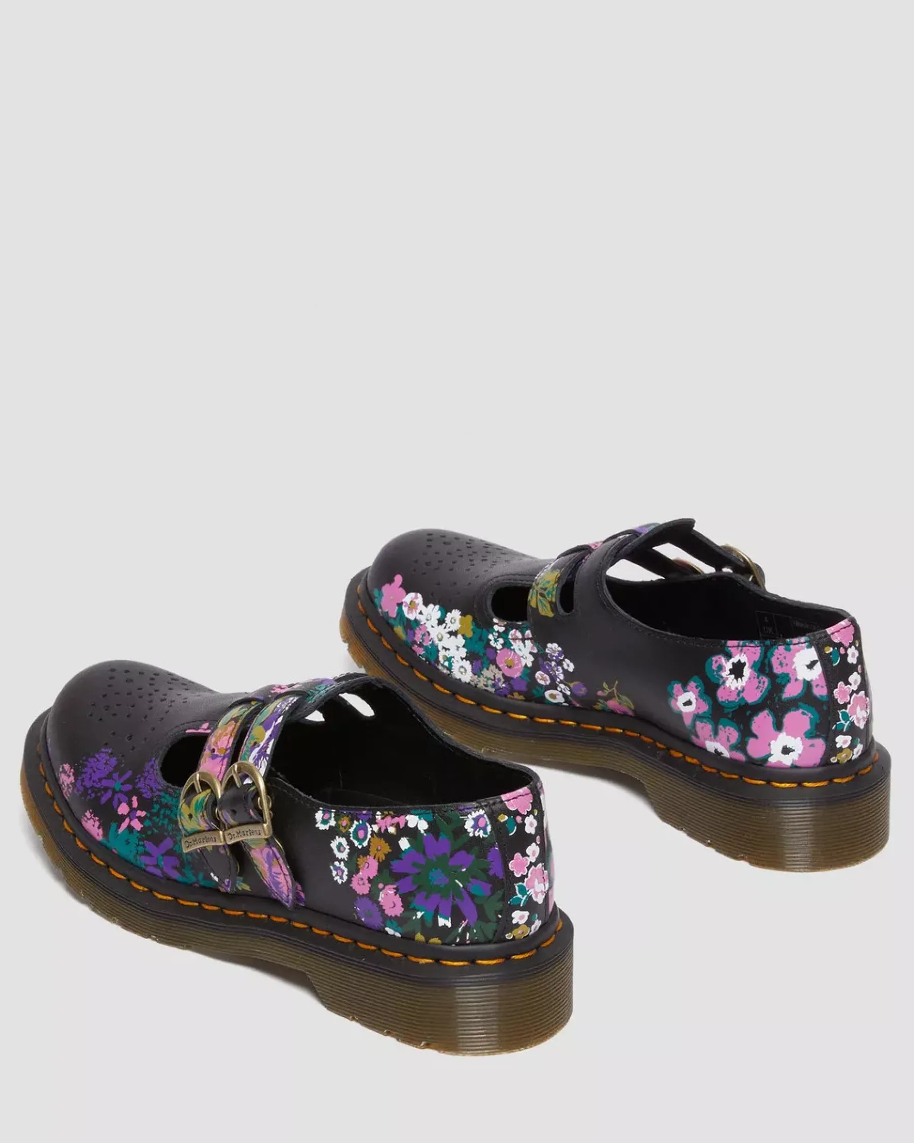 Sale|Originals>Dr. Martens 8065 Vintage Floral Leather Mary Jane Shoes BLACK+MULTI — Vintage Floral Backhand