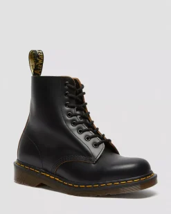 Originals|Ankle Boots>Dr. Martens 1460 Vintage Made in England Lace Up Boots Black — Quilon