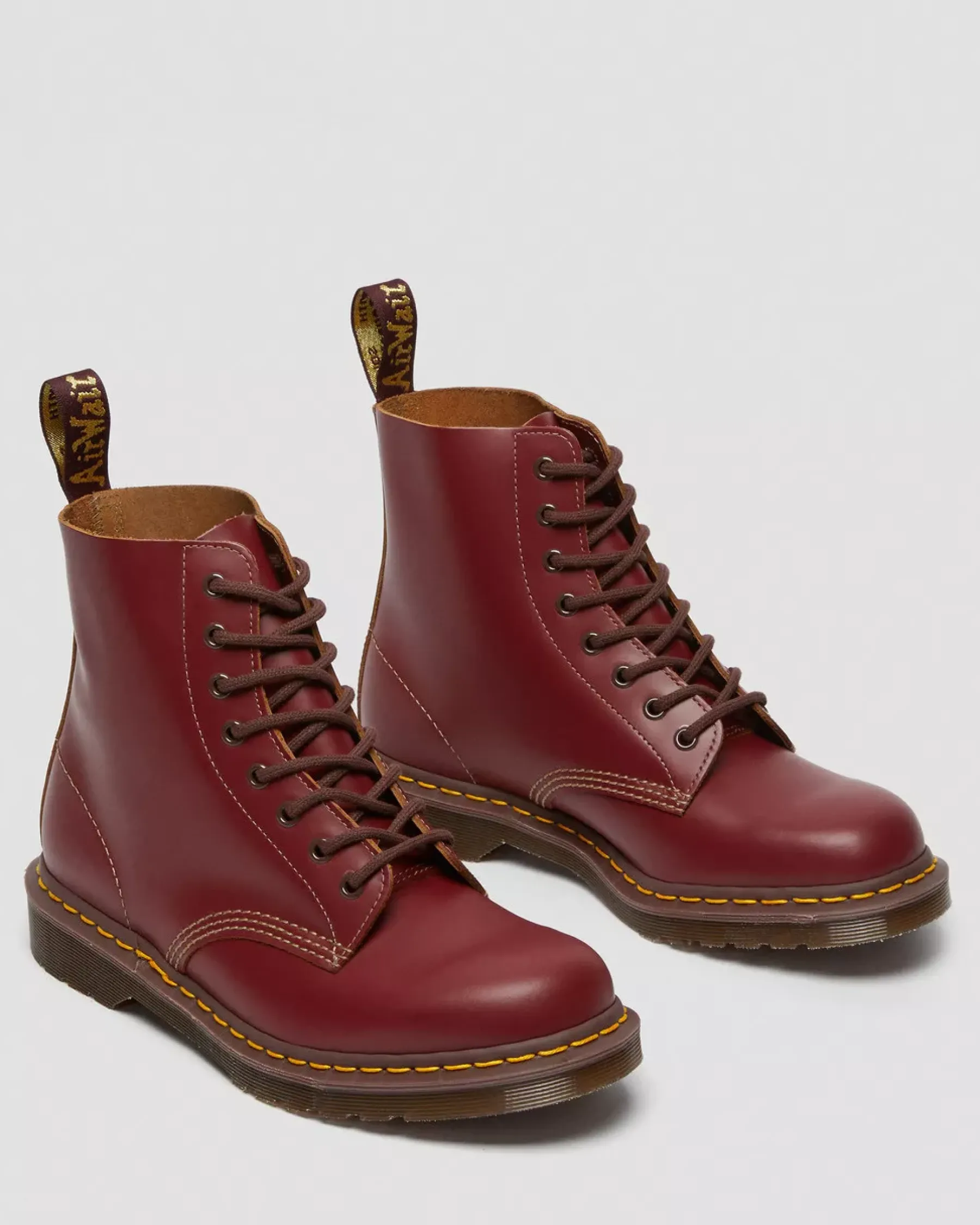 Originals|Ankle Boots>Dr. Martens 1460 Vintage Made in England Lace Up Boots Red — Quilon