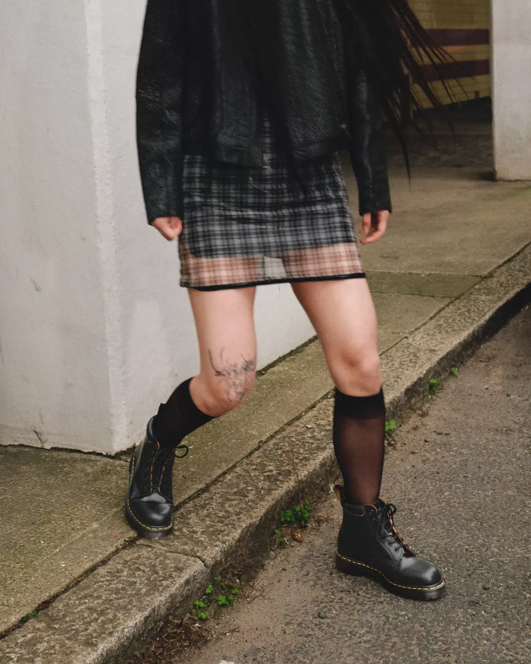 Originals|Ankle Boots>Dr. Martens 939 Vintage Smooth Leather Lace Up Boots Black — Vintage Smooth
