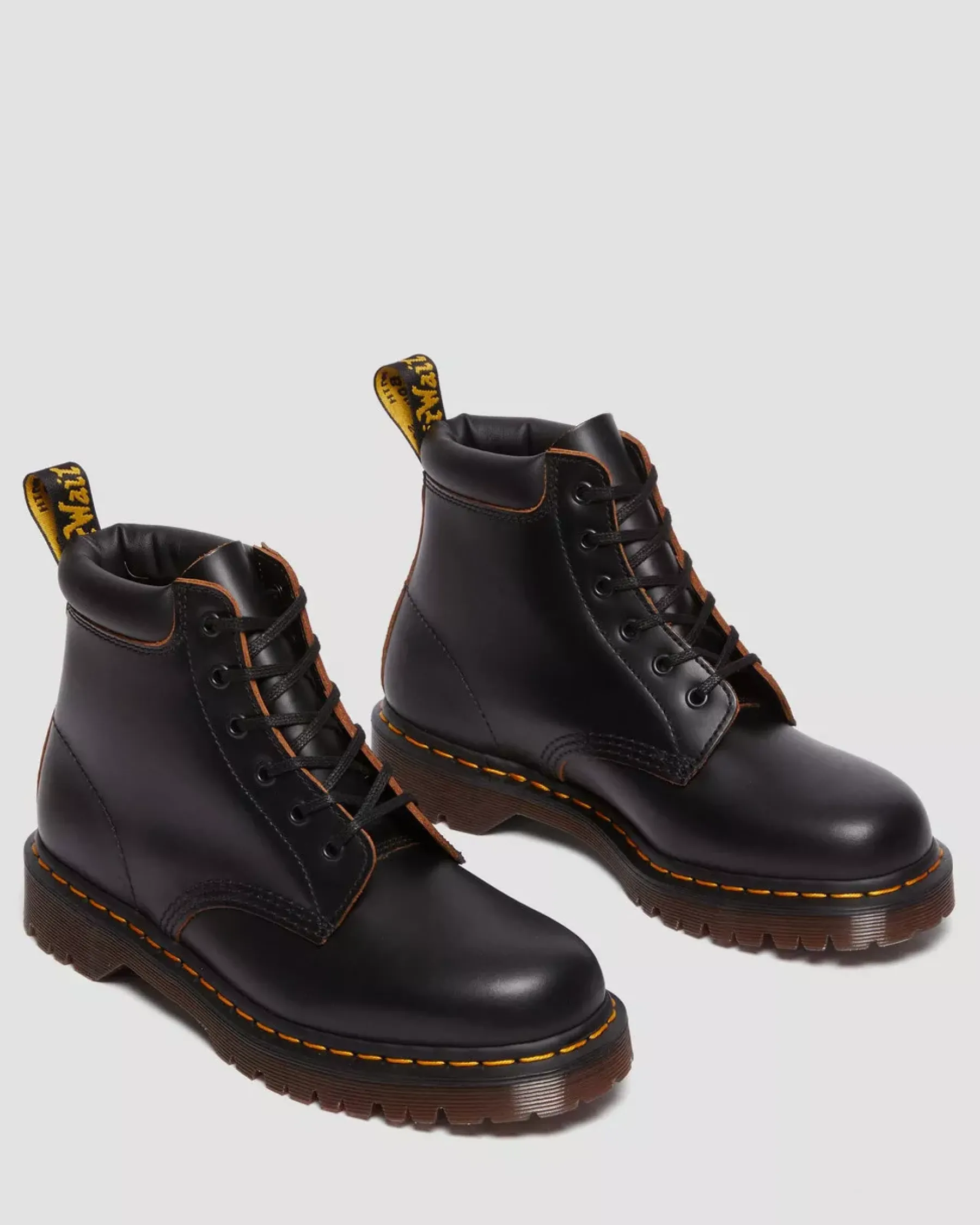 Originals|Ankle Boots>Dr. Martens 939 Vintage Smooth Leather Lace Up Boots Black — Vintage Smooth