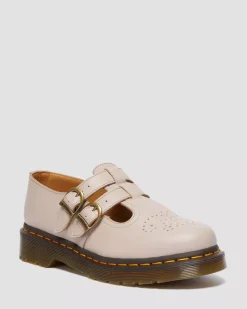 Sale|Originals>Dr. Martens 8065 Virginia Leather Mary Jane Shoes VINTAGE TAUPE — Virginia