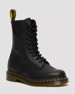 Originals|Boots>Dr. Martens 1490 Virginia Leather Mid Calf Boots Black — Virginia