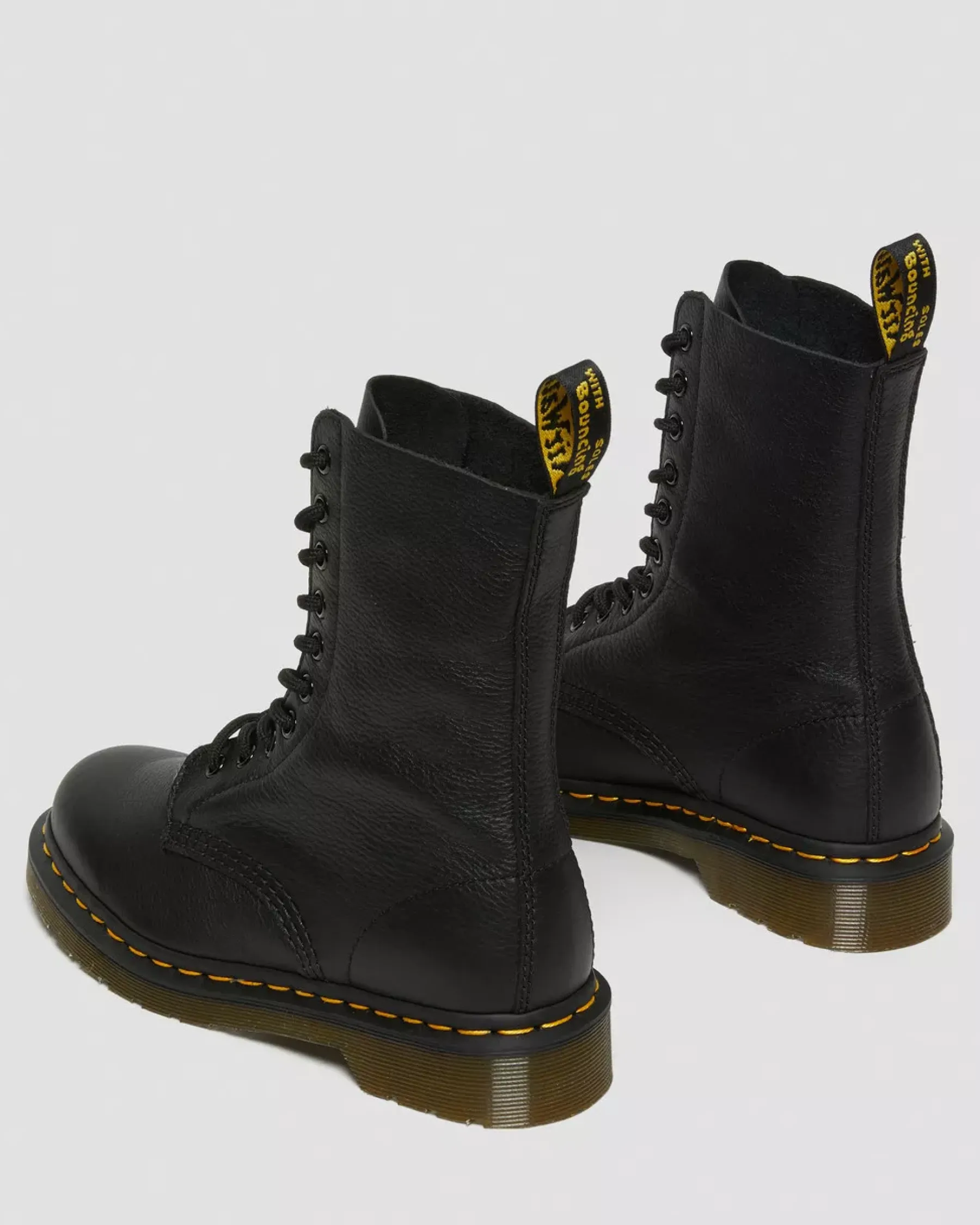 Originals|Boots>Dr. Martens 1490 Virginia Leather Mid Calf Boots Black — Virginia