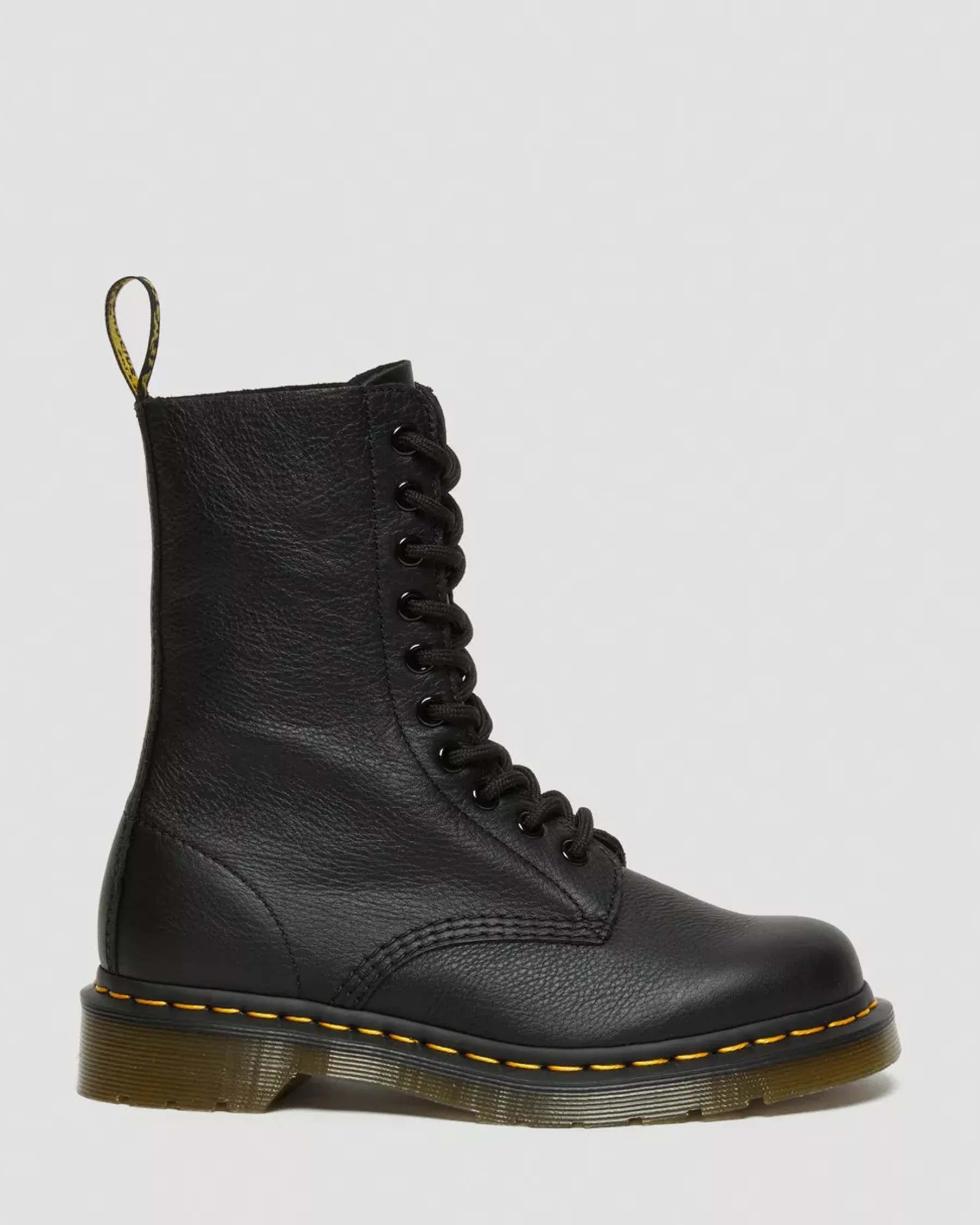 Originals|Boots>Dr. Martens 1490 Virginia Leather Mid Calf Boots Black — Virginia