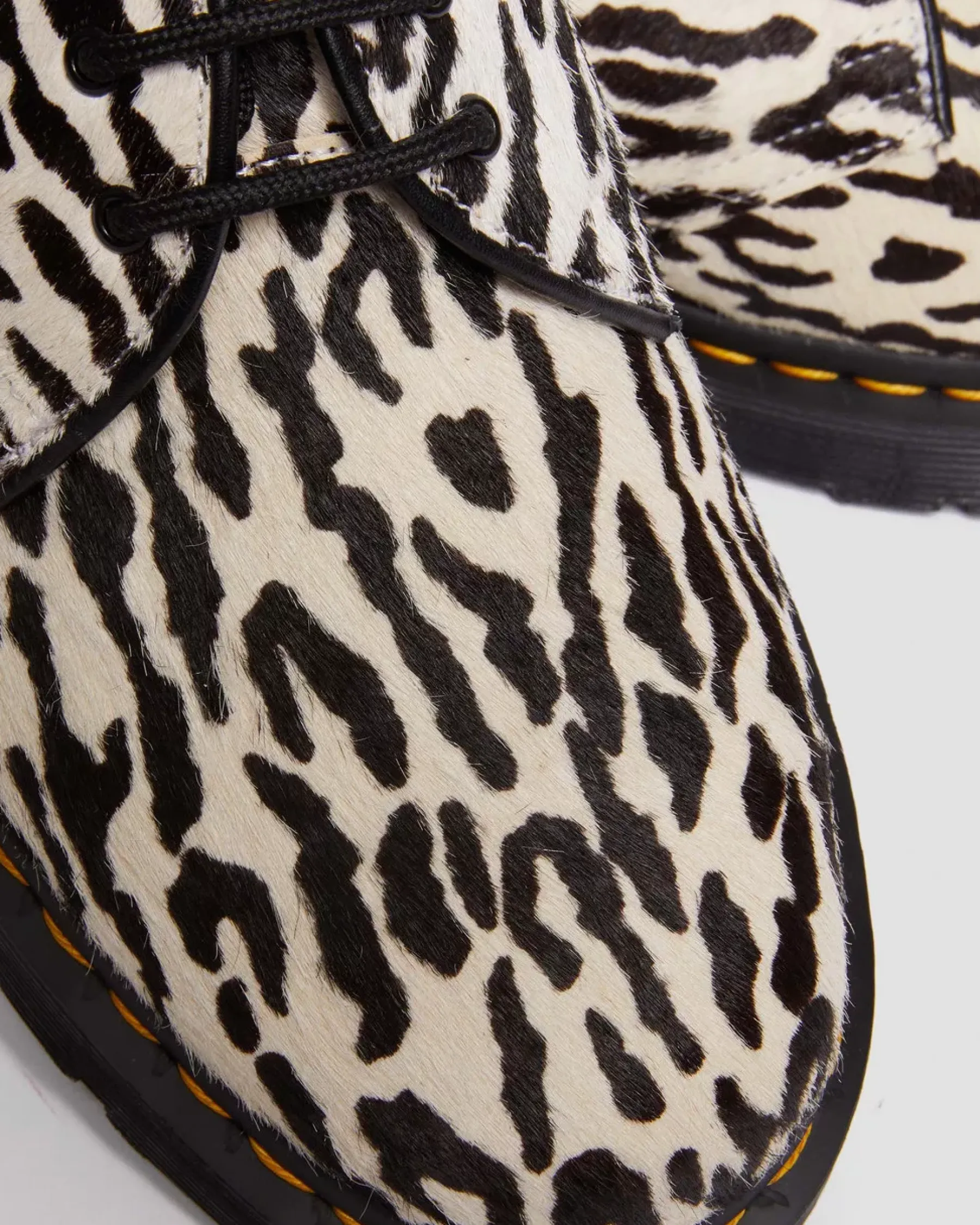 Sale|Originals>Dr. Martens 1461 Wacko Maria Hair-On Oxford Shoes Black+White — Hair On