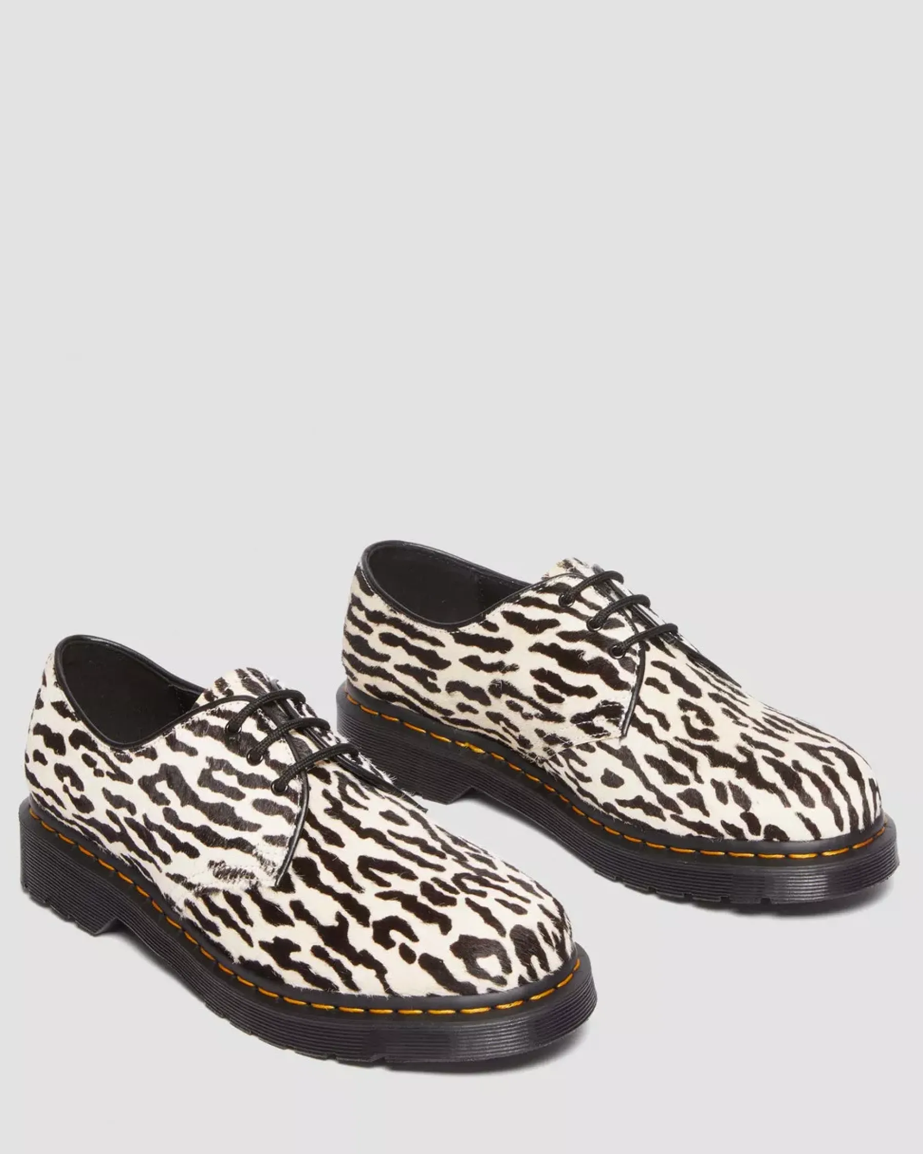 Sale|Originals>Dr. Martens 1461 Wacko Maria Hair-On Oxford Shoes Black+White — Hair On