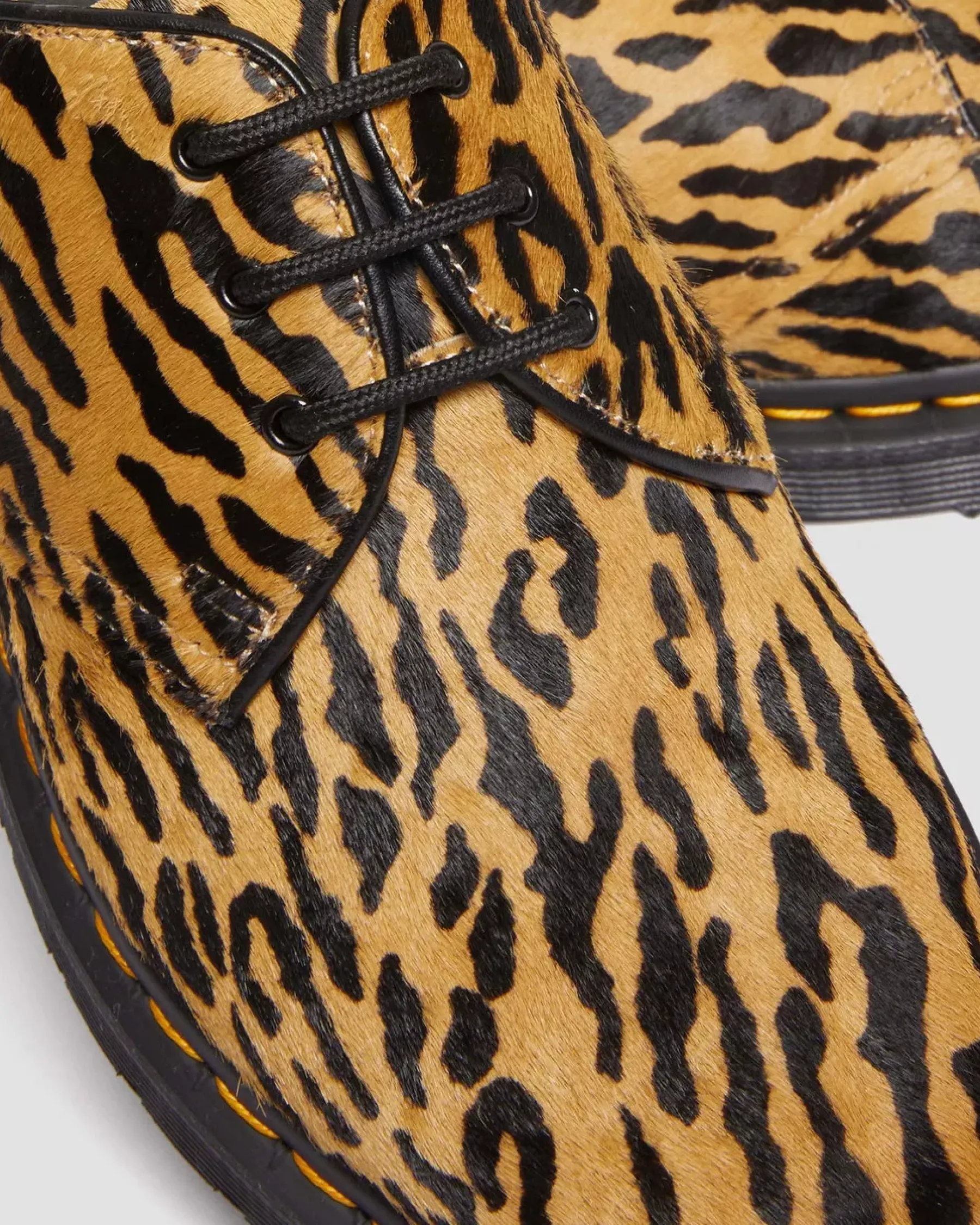Sale|Originals>Dr. Martens 1461 Wacko Maria Hair-On Oxford Shoes Black+Tan — Hair On