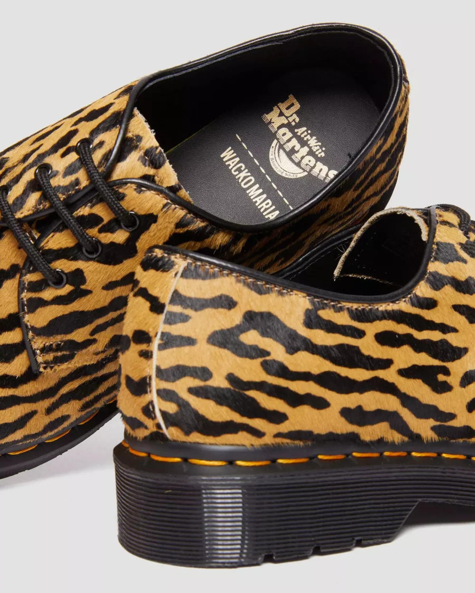 Sale|Originals>Dr. Martens 1461 Wacko Maria Hair-On Oxford Shoes Black+Tan — Hair On