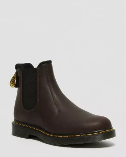 Originals|Winter Boots>Dr. Martens 2976 Warmwair Leather Chelsea Boots Dark Brown — Valor Wp
