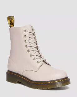 Originals|Ankle Boots>Dr. Martens 1460 Women's Pascal Virginia Leather Boots VINTAGE TAUPE — Virginia