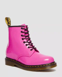 Sale|Originals>Dr. Martens 1460 Women's Patent Leather Lace Up Boots THRIFT PINK — Patent Leather