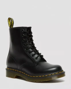 Originals|Bestsellers>Dr. Martens 1460 Women's Smooth Leather Lace Up Boots Black — Smooth Leather