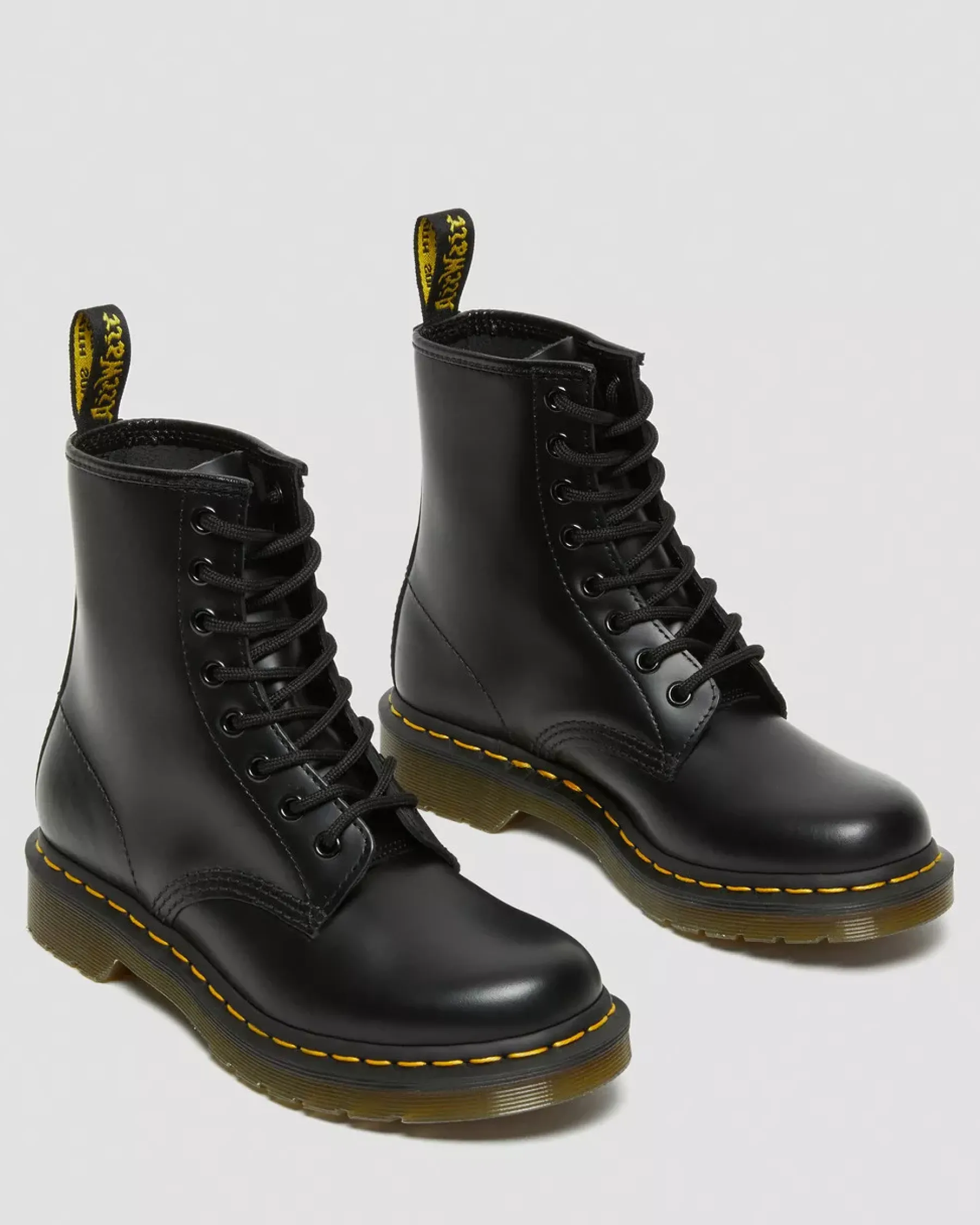 Originals|Bestsellers>Dr. Martens 1460 Women's Smooth Leather Lace Up Boots Black — Smooth Leather
