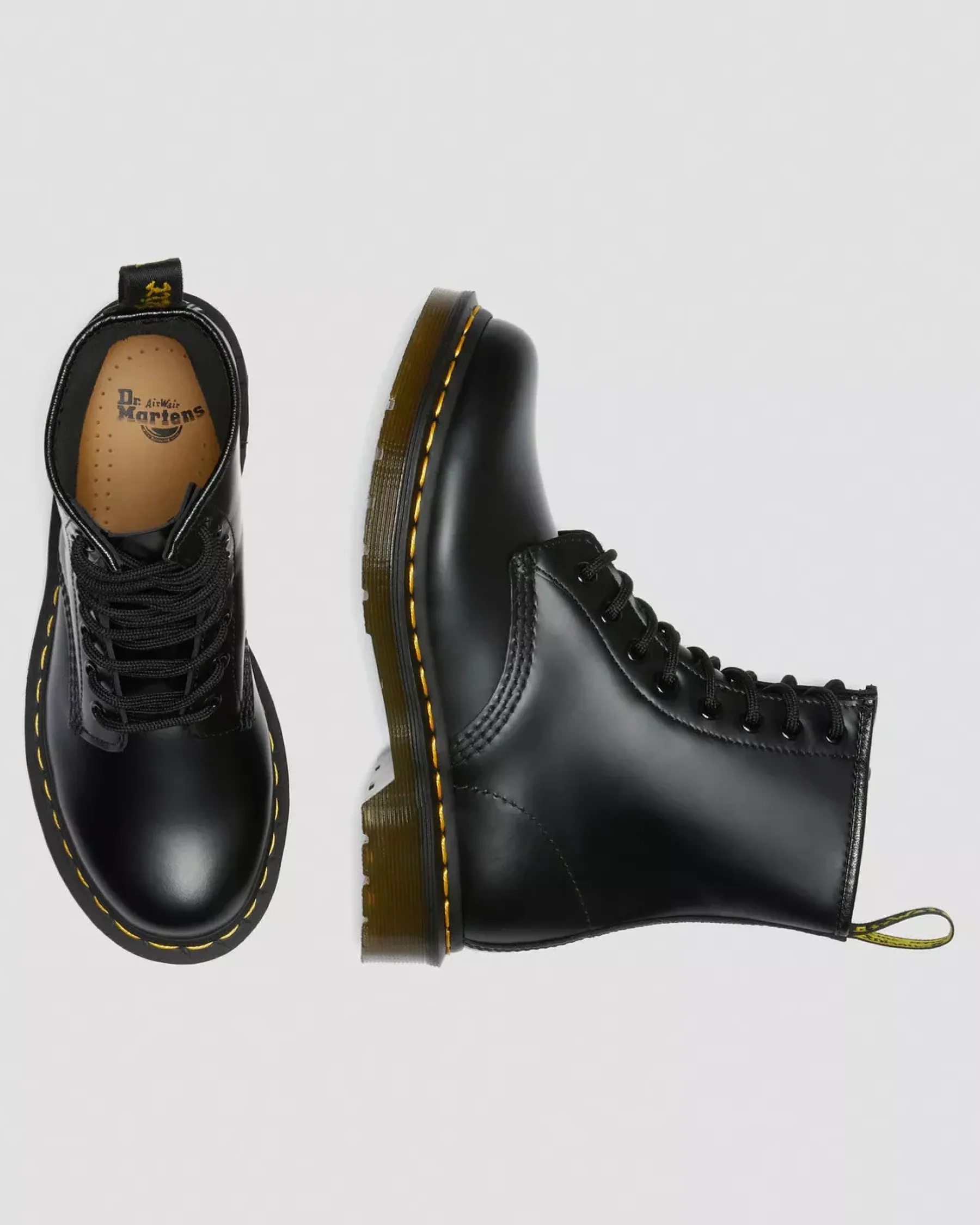 Originals|Bestsellers>Dr. Martens 1460 Women's Smooth Leather Lace Up Boots Black — Smooth Leather