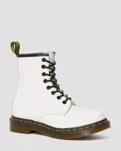 Sale|Originals>Dr. Martens 1460 Women's Smooth Leather Lace Up Boots White — Smooth Leather