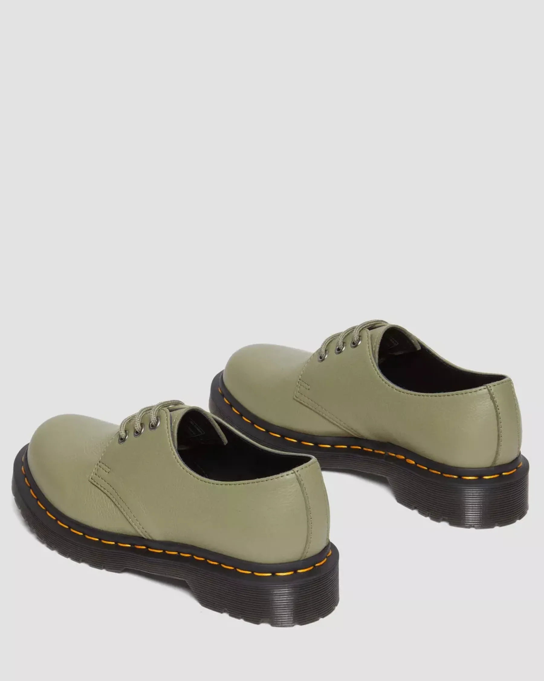 Originals|Shoes>Dr. Martens 1461 Women's Virginia Leather Oxford Shoes Muted Olive — Virginia